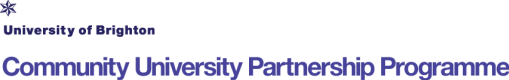 Community University Partnership Programme